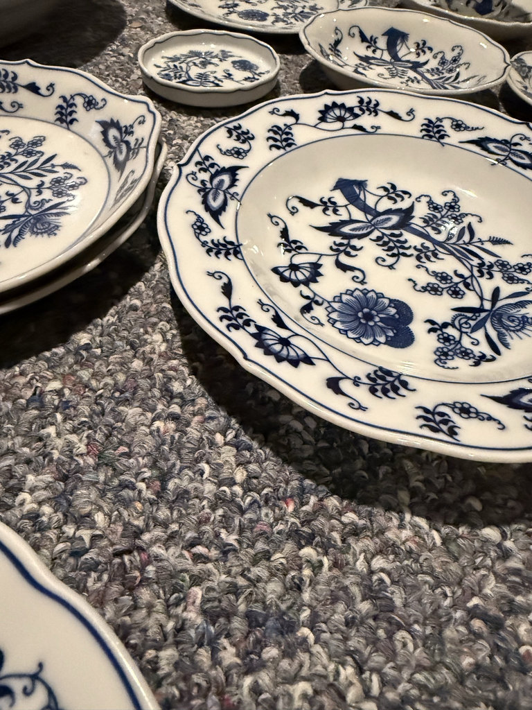 Blue Danube Blue-and-White Dinnerware and Tea Set - image 5 of 18