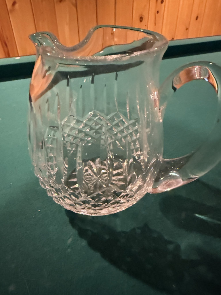 Crystal cut-glass pitcher - image 1 of 3
