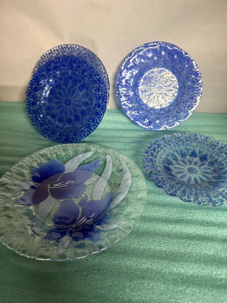 Sydenstricker Blue glass dishware collection - image 1 of 2