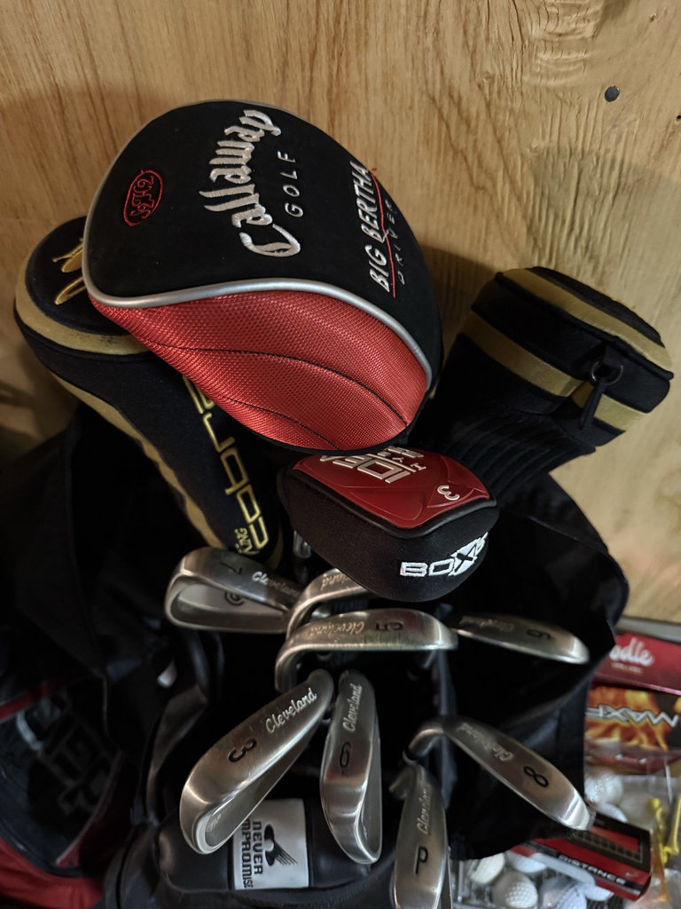 Golf bag with clubs and accessories - image 2 of 6