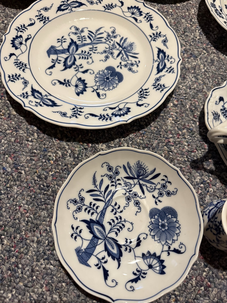 Blue Danube Blue-and-White Dinnerware and Tea Set - image 3 of 18
