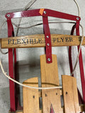 Wooden Flexible Flyer sled with red frame - thumbnail 3 of 4