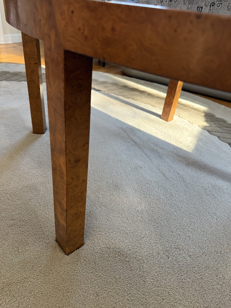 Oval Burl Wood Coffee Table - image 3 of 5