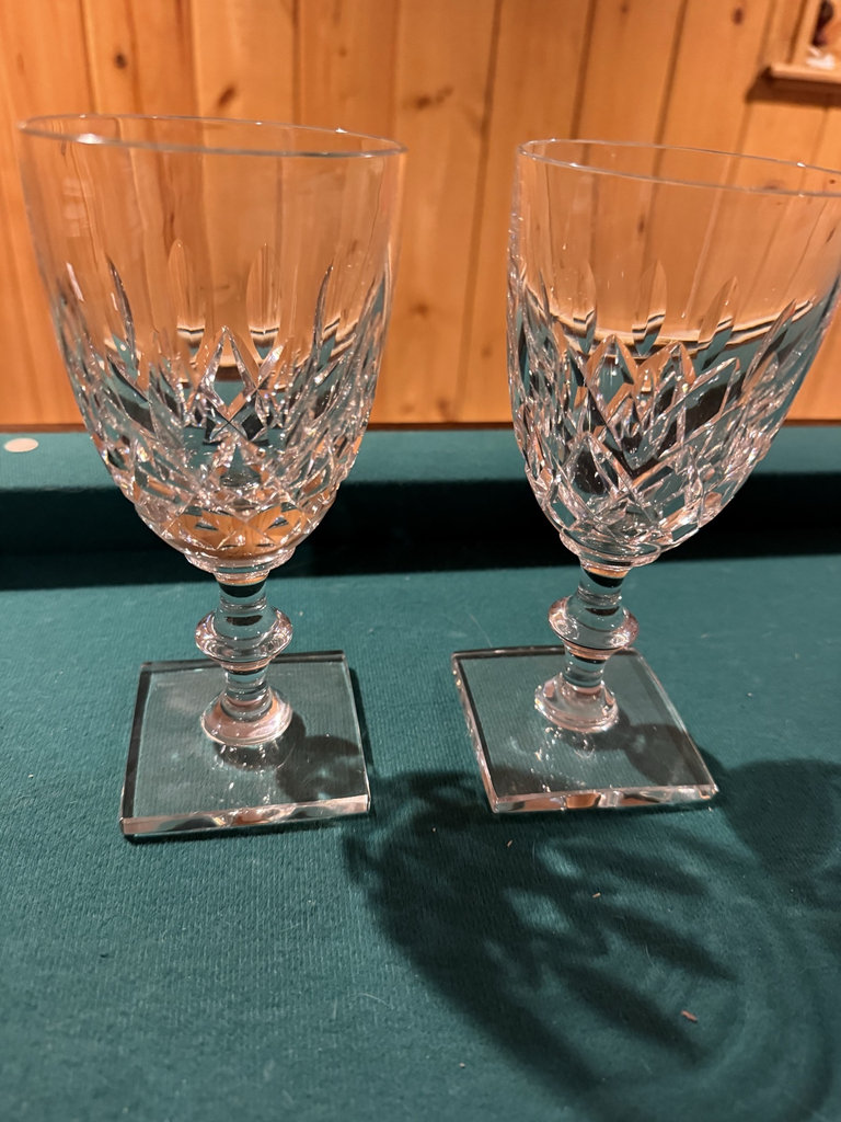 Crystal glassware set with Hawkes water glasses and stemware - image 2 of 5