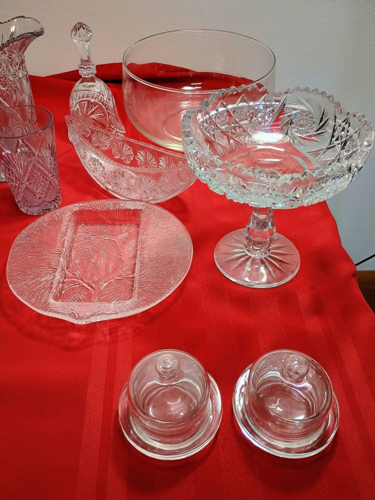 Assorted Crystal and Glass Serving Pieces and Stemware - image 6 of 13