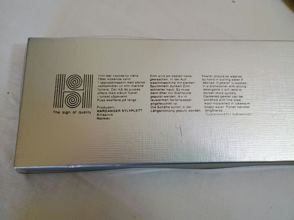 Assorted Norwegian Pewter Serving Trays, Plate, Candle Holders, and Serving Utensils - image 3 of 8