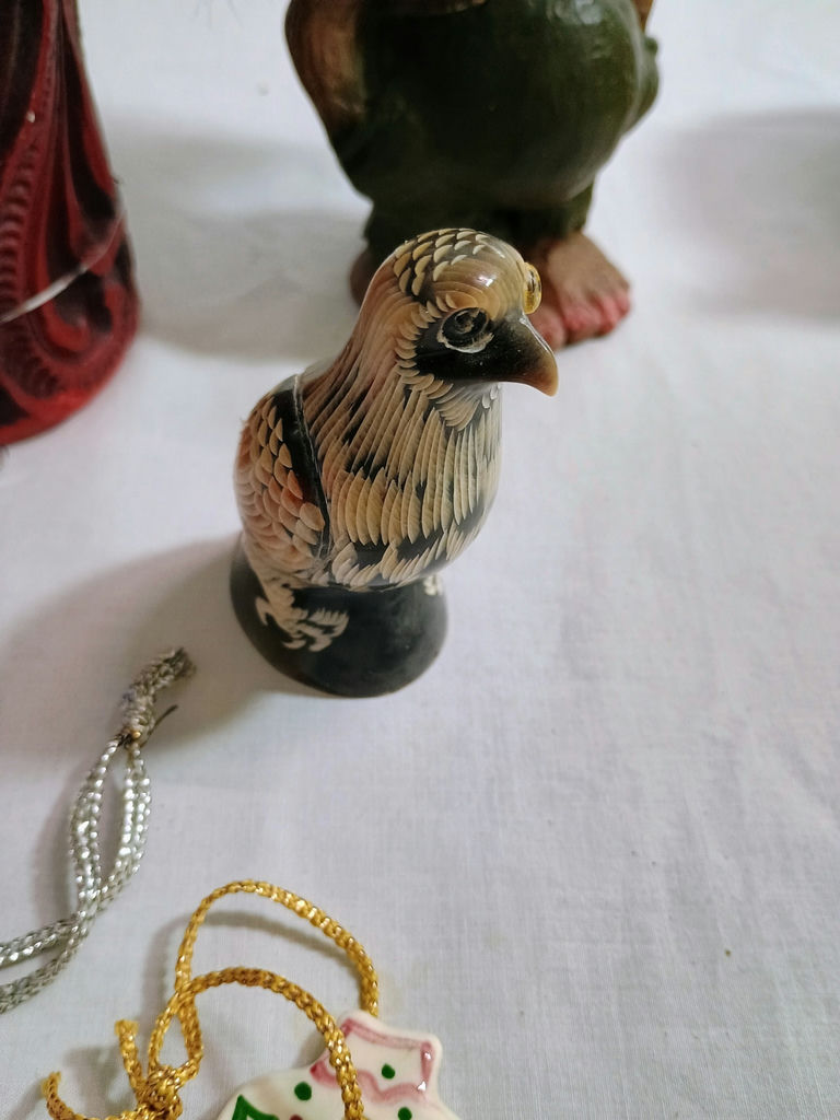 Assorted Norwegian holiday decorations and wooden crafts - image 3 of 10