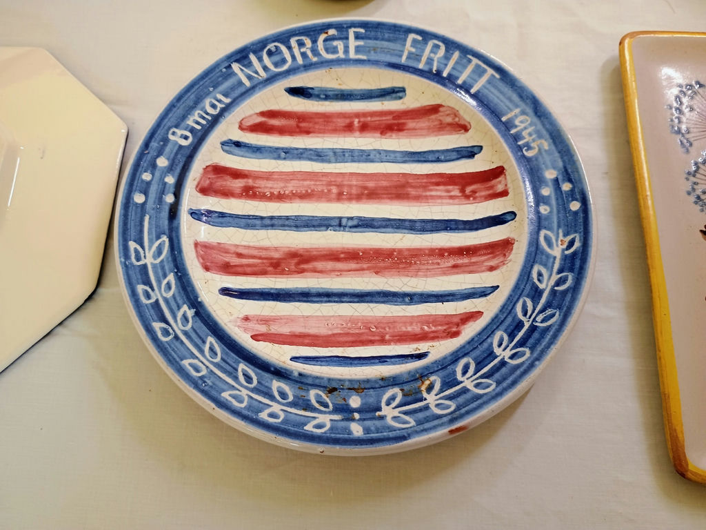 Assorted Hand-Painted Ceramic Plates, Bowls, and Decorative Pottery - image 2 of 14