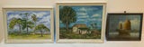 Three Framed Landscape and Maritime Paintings - thumbnail 1 of 4