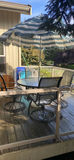 Patio Table and chairs, umbrella - thumbnail 2 of 11