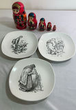 Norwegian Collectors Plates And Russian Nesting Dolls - thumbnail 1 of 9