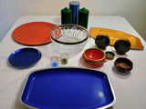 Assorted Decorative Bowls, Trays, Candles, and Glassware - thumbnail 1 of 13