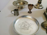 Antique Norwegian Pewter serving dishes and decor - thumbnail 5 of 12