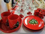 European Christmas-themed glassware and ceramic tableware set - thumbnail 15 of 16