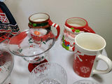 European Christmas-themed glassware and ceramic tableware set - thumbnail 11 of 16