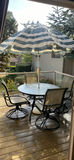 Patio Table and chairs, umbrella - thumbnail 1 of 11