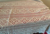 Two Vintage Crocheted Table Cloths Or Bedspreads - thumbnail 4 of 4
