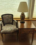 Tapestry Chair, End Table & Ceramic Lamp - thumbnail 1 of 9