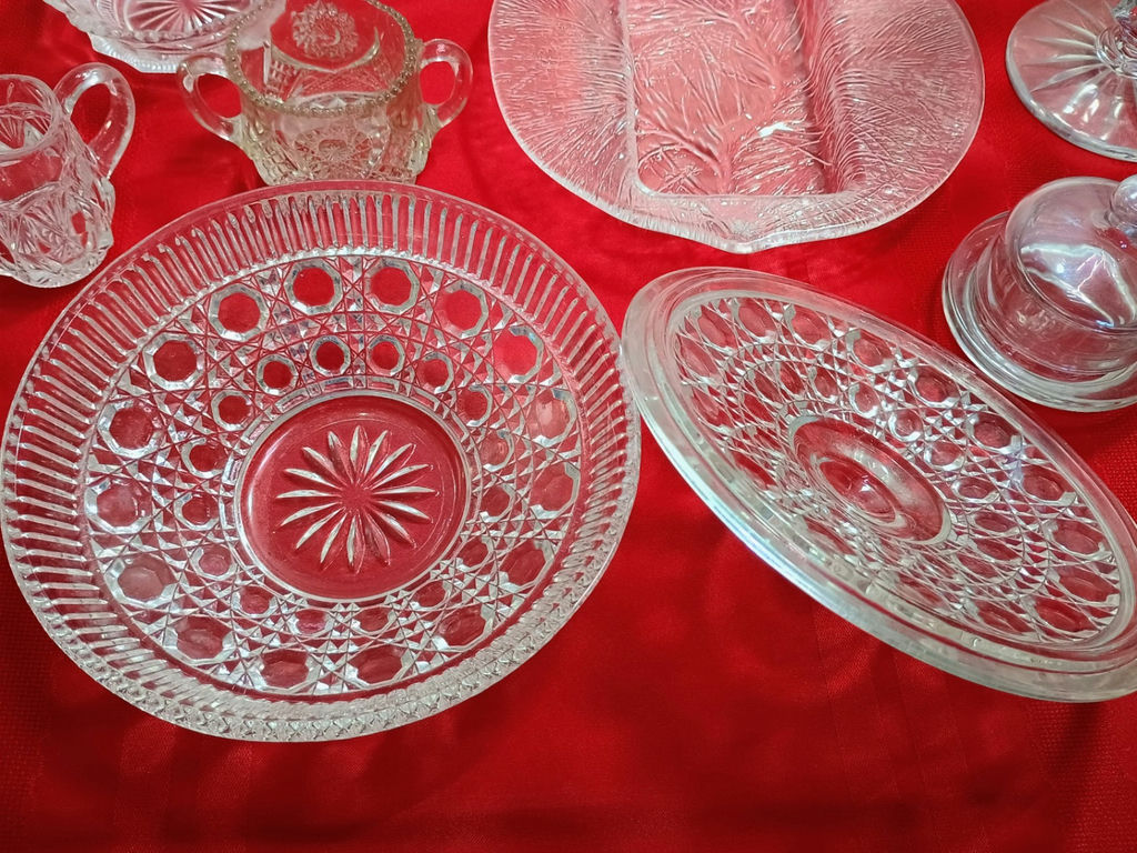 Assorted Crystal and Glass Serving Pieces and Stemware - image 5 of 13