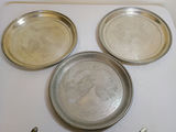 Antique Kut HIng Swatow Pewter Tea Set, trays - thumbnail 6 of 11