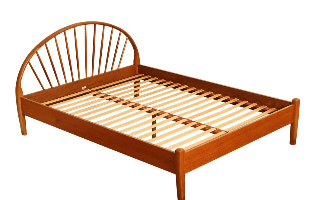 Danish MCM Teak Platform King Size Bed Jesper