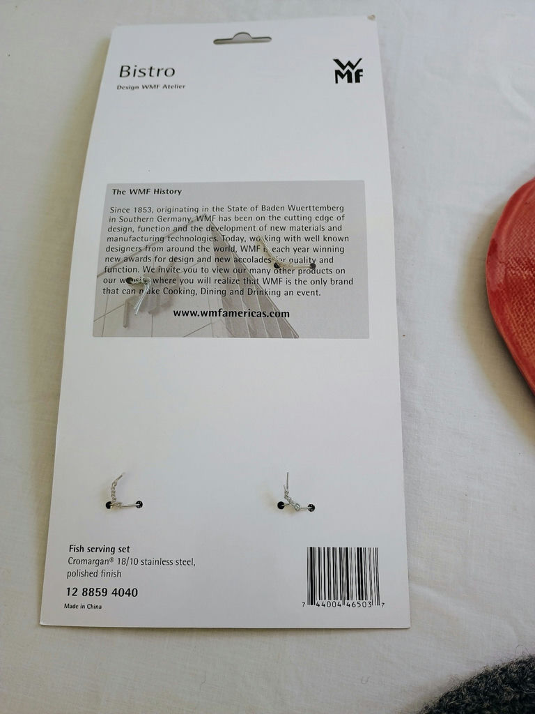 Fish-Themed Serving Dishes, Salad Server Set, and Knitted Oven Mitt - image 10 of 11