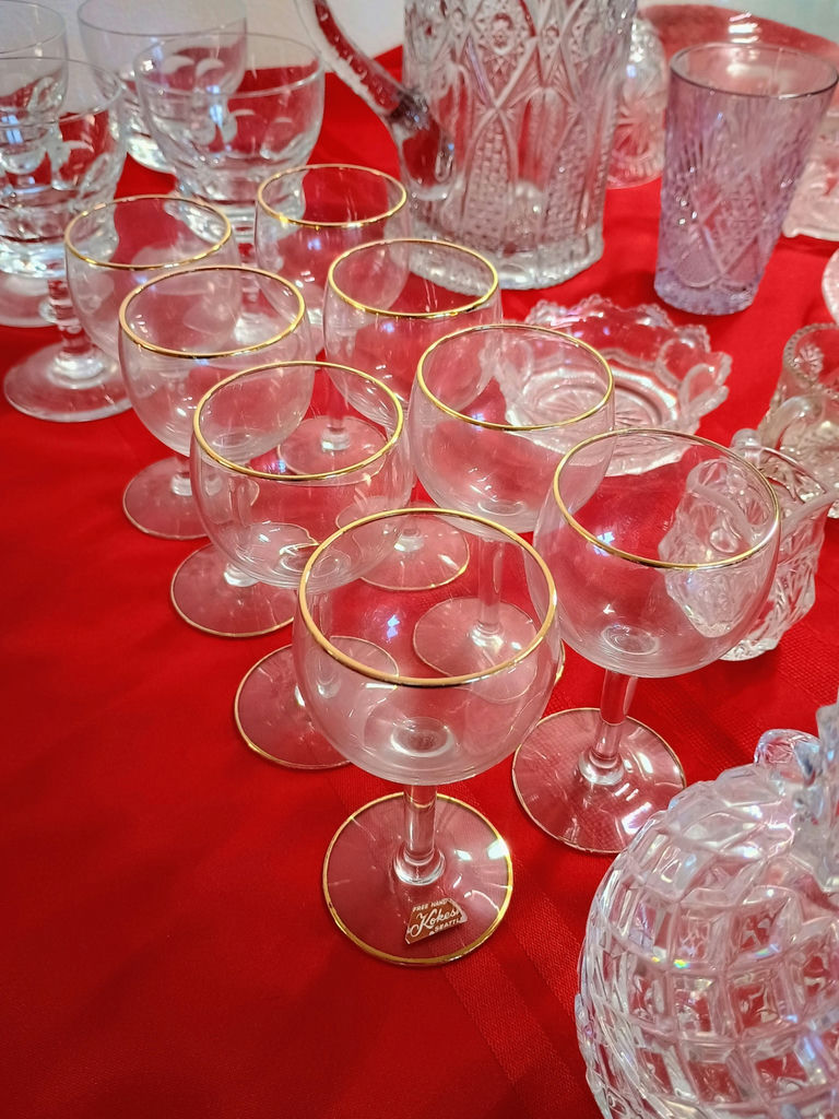 Assorted Crystal and Glass Serving Pieces and Stemware - image 12 of 13