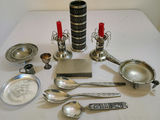 Antique Norwegian Pewter serving dishes and decor - thumbnail 1 of 12