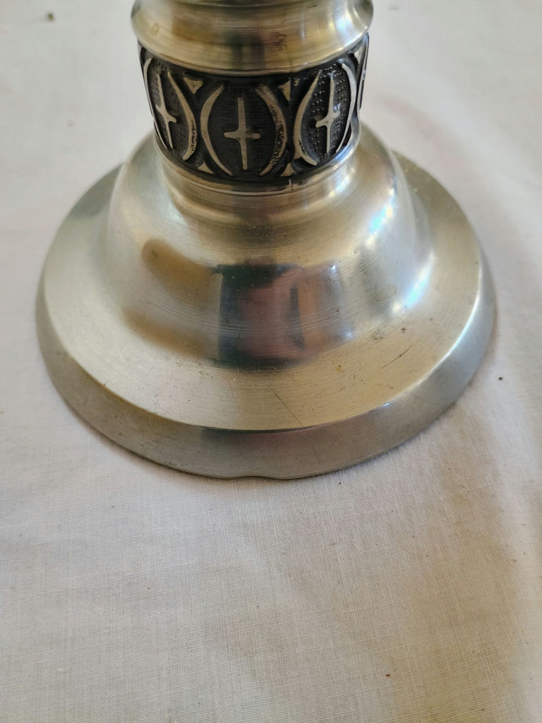 Antique Norwegian Pewter serving dishes and decor - image 10 of 12