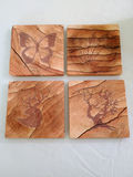 Decorative Copper Vase with Four Wooden Coasters - thumbnail 4 of 8