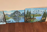 14 Stretched Canvas On Wood, Painted But Could Be Painted Over - thumbnail 3 of 6