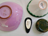 Assorted Hand-Painted Ceramic Plates, Bowls, and Decorative Pottery - thumbnail 12 of 14