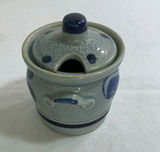 Antique French Lard Blue Ceramic Crocks - thumbnail 11 of 11