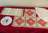 Vintage Table Linens With Colorful Needlepoint And Embroidery - thumbnail 7 of 11
