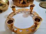 Assorted Norwegian Brass Decorative Bowls, Trays, and Candle Holders - thumbnail 7 of 12