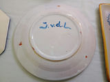 Assorted Hand-Painted Ceramic Plates, Bowls, and Decorative Pottery - thumbnail 3 of 14