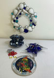 Coastal Themed Decorative Shells, Fish Figurines, and Glass Decor Assortment - thumbnail 2 of 9