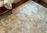 Vintage Large Cream Shaggy Area Rug - thumbnail 3 of 9