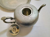 Antique Kut HIng Swatow Pewter Tea Set, trays - thumbnail 3 of 11