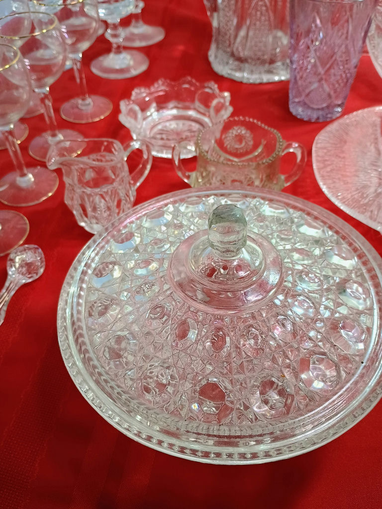 Assorted Crystal and Glass Serving Pieces and Stemware - image 4 of 13
