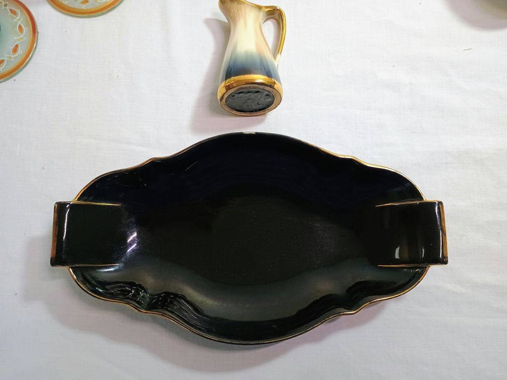 Antique Painted glass and ceramics - image 12 of 13