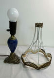 Vintage Table Lamp and Assorted Metal Decorative Items - thumbnail 2 of 9