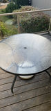 Patio Table and chairs, umbrella - thumbnail 5 of 11