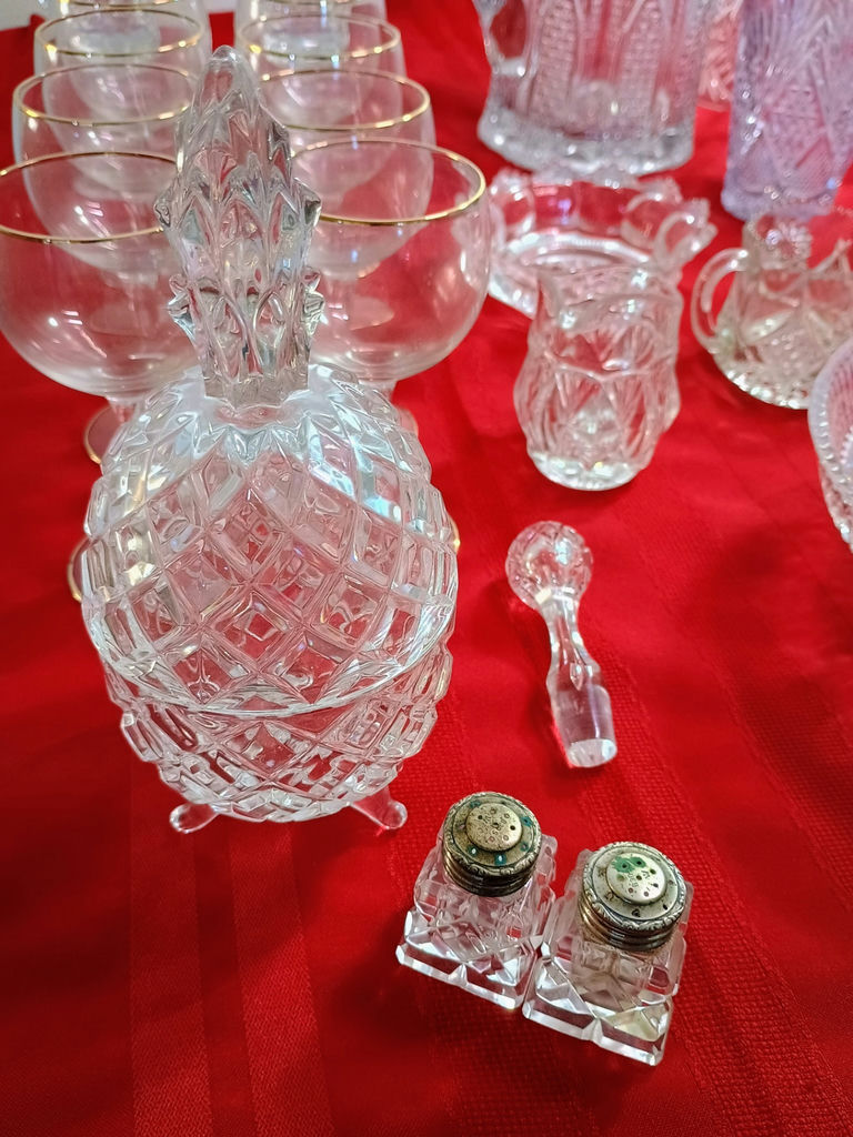 Assorted Crystal and Glass Serving Pieces and Stemware - image 9 of 13