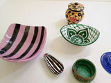 Assorted Hand-Painted Ceramic Plates, Bowls, and Decorative Pottery - thumbnail 11 of 14
