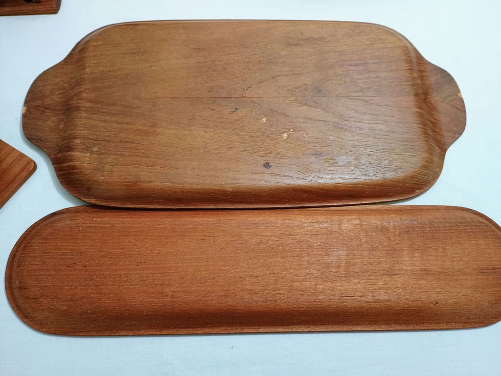 Assorted Vintage Wooden Serving and Tableware Items - image 3 of 7