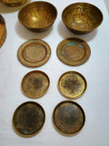 Assorted Norwegian Brass Decorative Bowls, Trays, and Candle Holders - thumbnail 2 of 12