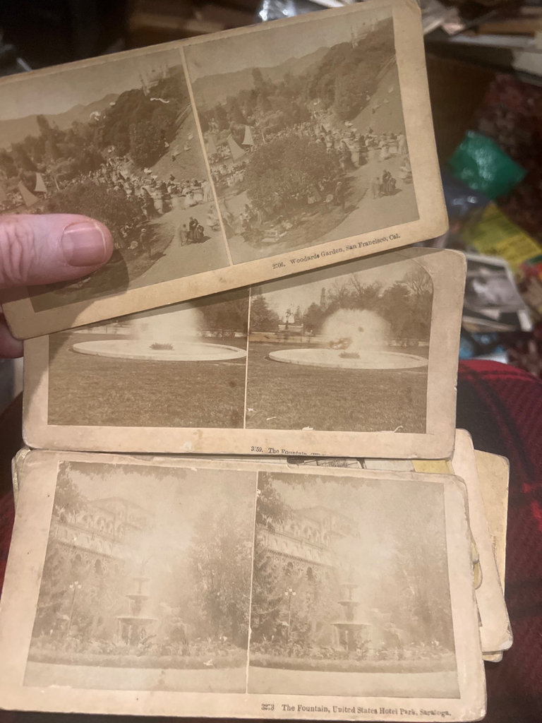 40+/- antique stereo view cards C.1900 or earlier landscapes humor - image 12 of 14