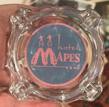 3 casino and gentlemen’s club Painted Glass ashtrays 1950s Like New - thumbnail 3 of 4