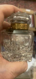 Leaded Crystal Ink Well 19th Cut Glass and Gold Gilt - thumbnail 8 of 10